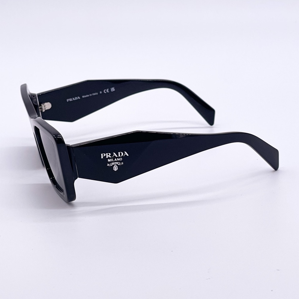 NEW PRADA BLACK CAT EYE SUNGLASSES PR08YS 1AB5S0 EYEWEAR PRADA SPR 08Y BLACK - Picture 5 of 10